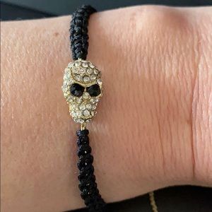Black skull Halloween bracelet